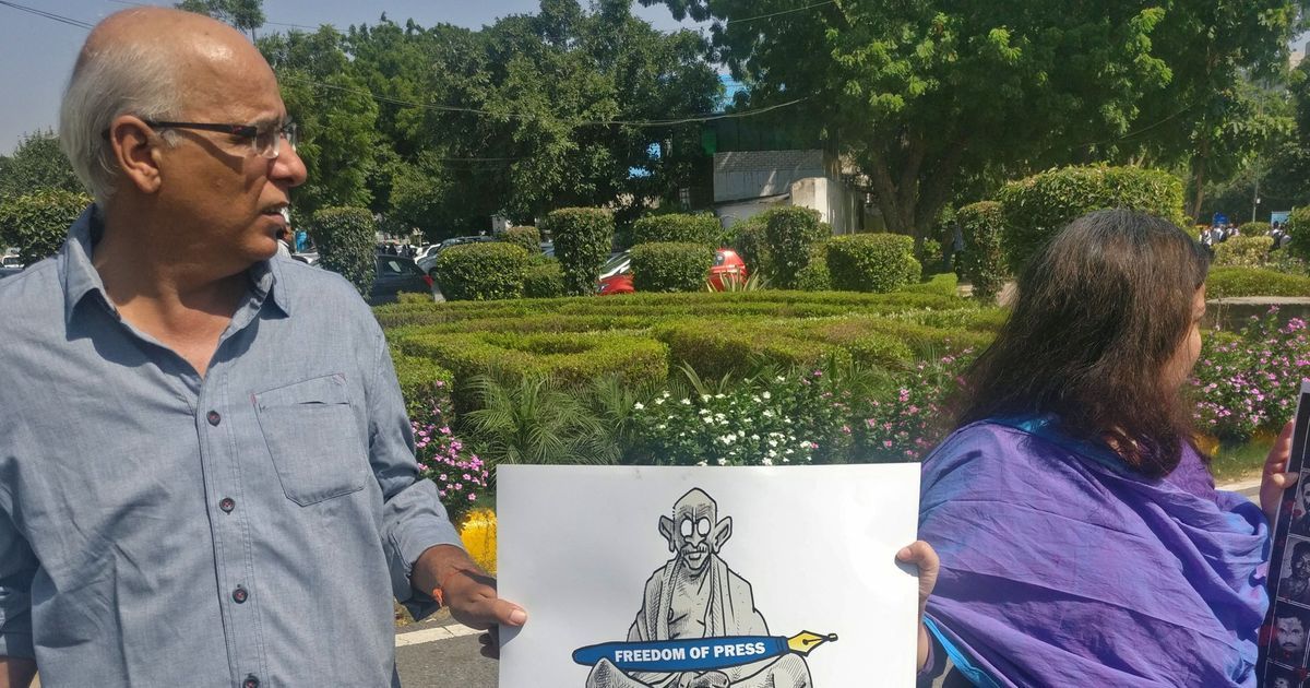 In photos: Journalists protest in Delhi condemning attacks on media