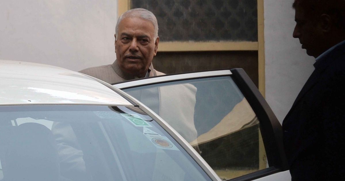 BJP leader Yashwant Sinha detained during protest march, later released BJP leader Yashwant Sinha detained during protest march, later released
