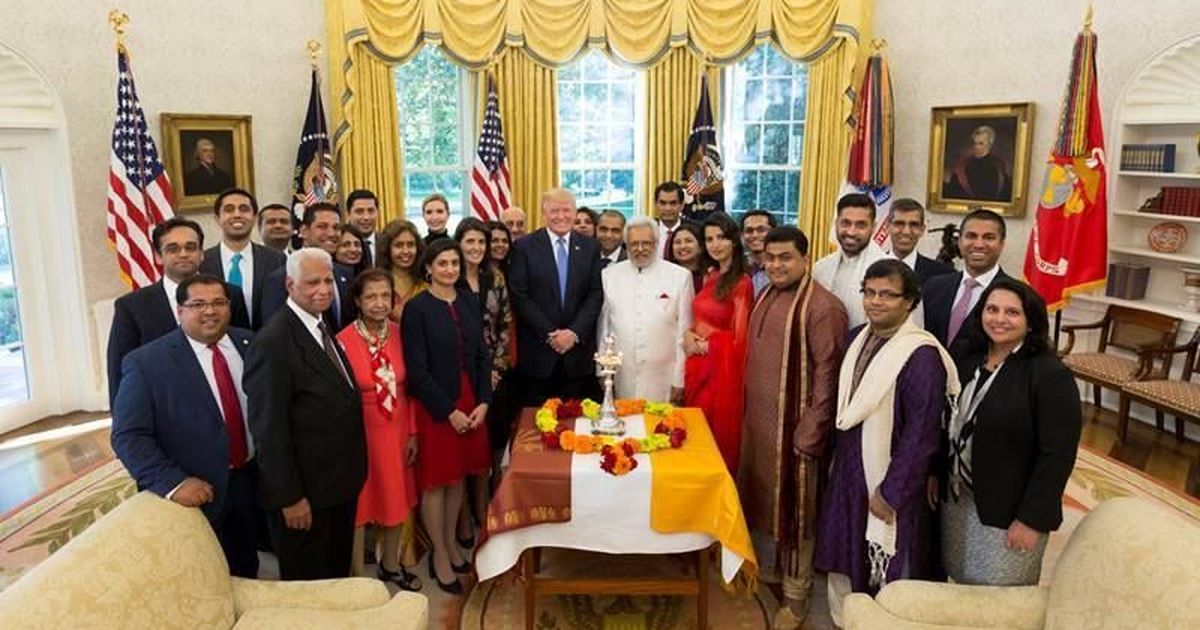 Image result for trump diwali