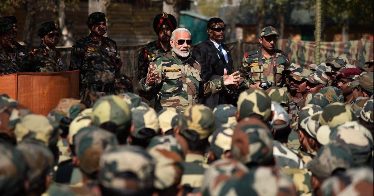 Modi spends Diwali with jawans in Kashmir, says government is committed to OROP scheme