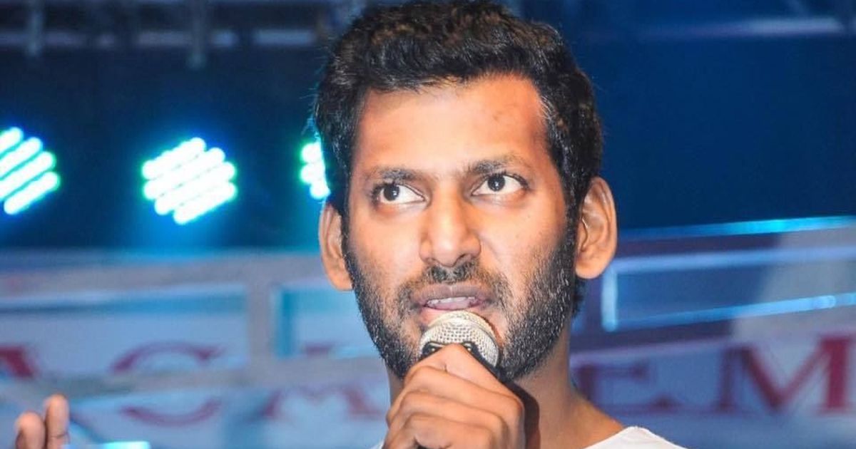 GST intelligence wing officials raid Vishal's film production company office in Chennai GST intelligence wing officials raid Vishal's film production company office in Chennai