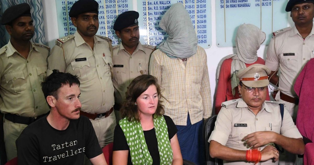 Bihar: Two arrested for allegedly beating up and robbing British tourist couple