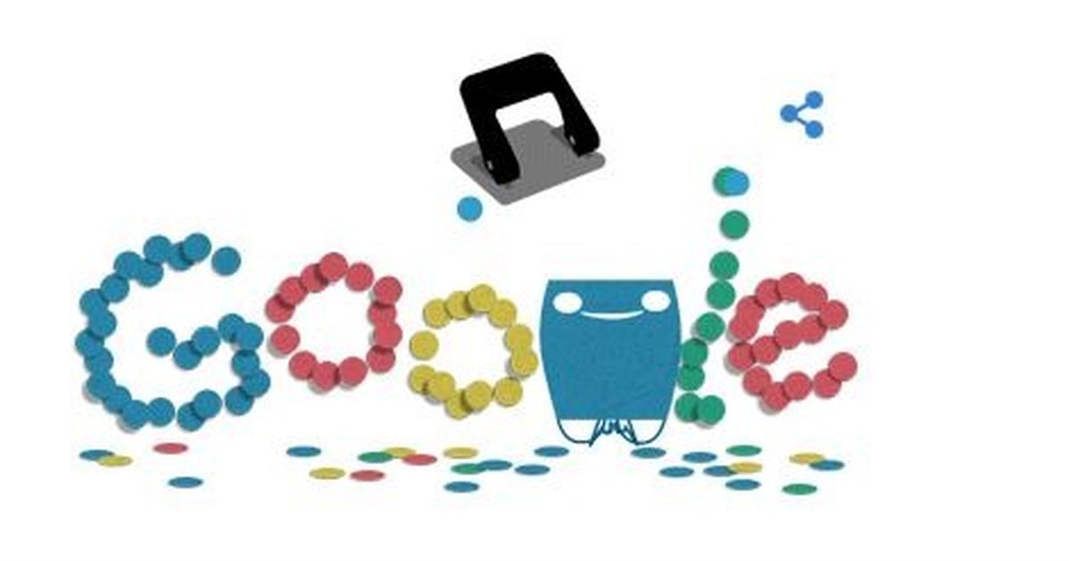 Google Doodle marks 131st anniversary of the hole puncher