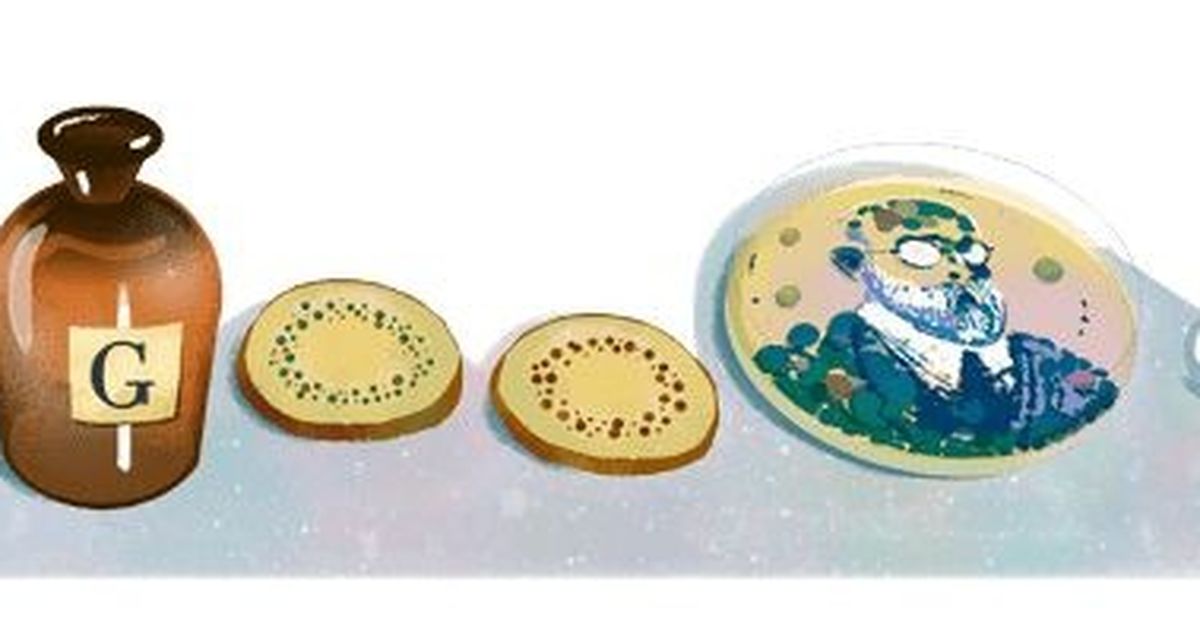 Google honours Robert Koch, the father of modern bacteriology, with a doodle