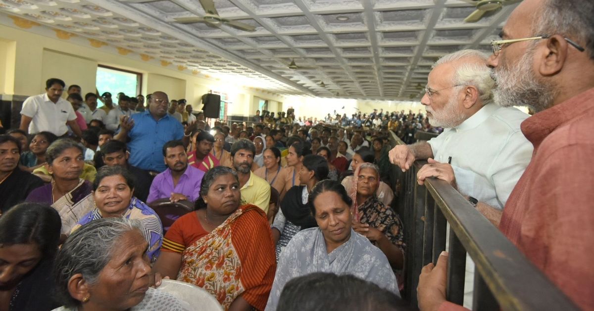 Narendra Modi meets families affected by Cyclone Ockhi, announces Rs 325 crore in government aid