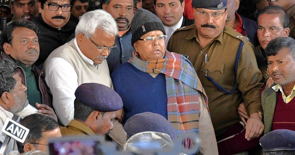 Fodder scam CBI court sentences Lalu Prasad Yadav to 3.5 years in jail