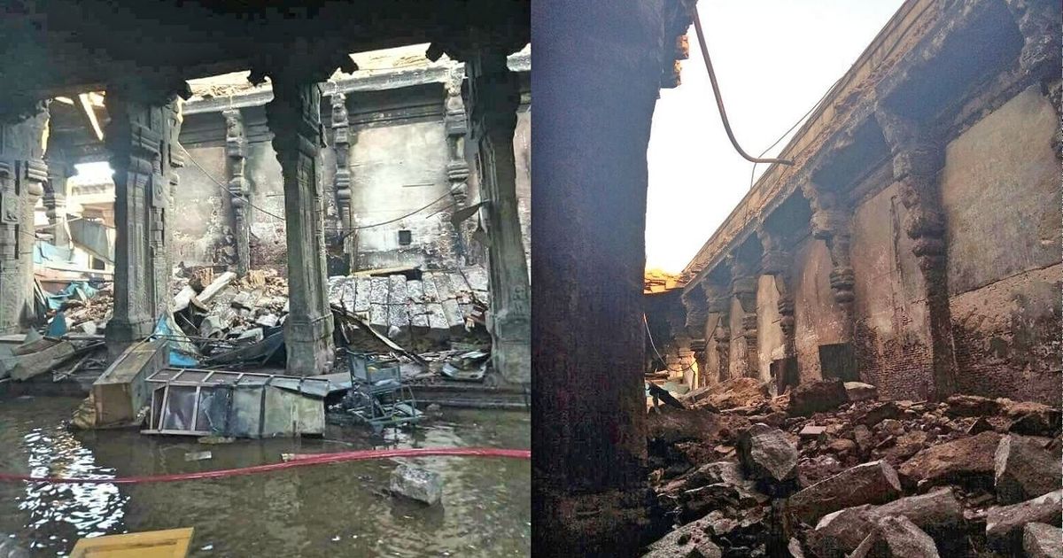 Fire in Madurai’s Meenakshi temple sparks demand for shops to be evicted from complex