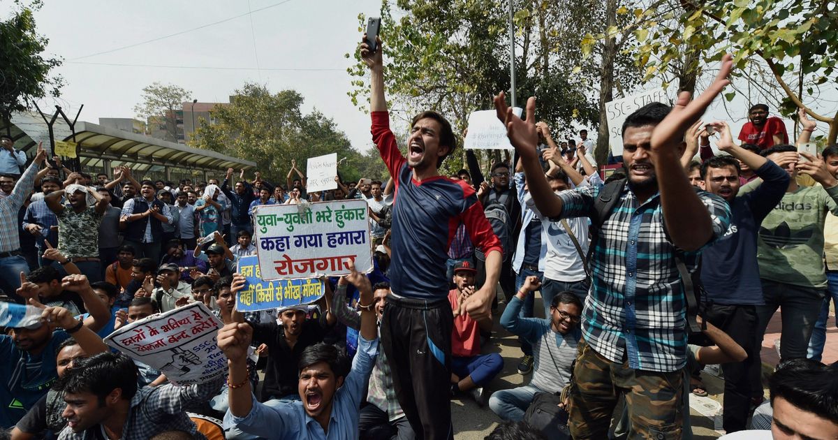 Delhi: Protests against alleged scam in SSC exams enter third day, aspirants demand CBI probe