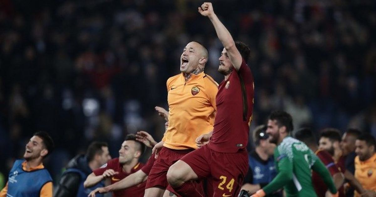 Roma dump Barcelona out of Champions League with stunning win Roma dump Barcelona out of Champions League with stunning win