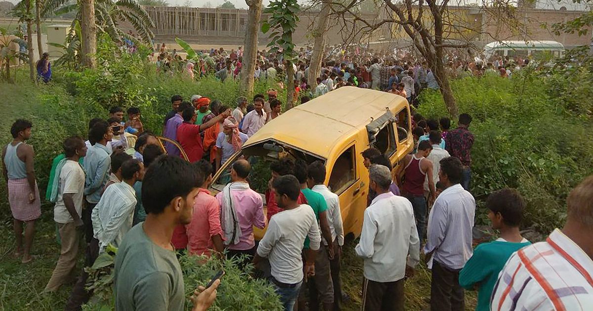 Uttar Pradesh: 13 children killed, eight injured as school van collides with train in Kushinagar