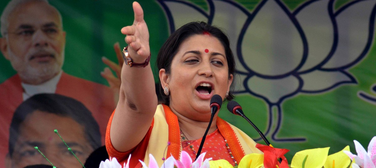 Watch: Smriti Irani calls Rahul Gandhi a ‘failed dynast’ after his comments at an event in the US