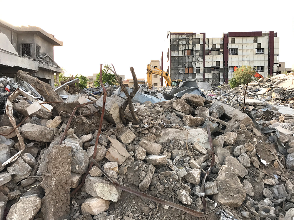 The house of Dr Mohammad Tayeb Al-Layla was reduced to rubble in the strike on January 10. The house of Dr Mohammad Tayeb Al-Layla was reduced to rubble in the strike on January 10.
