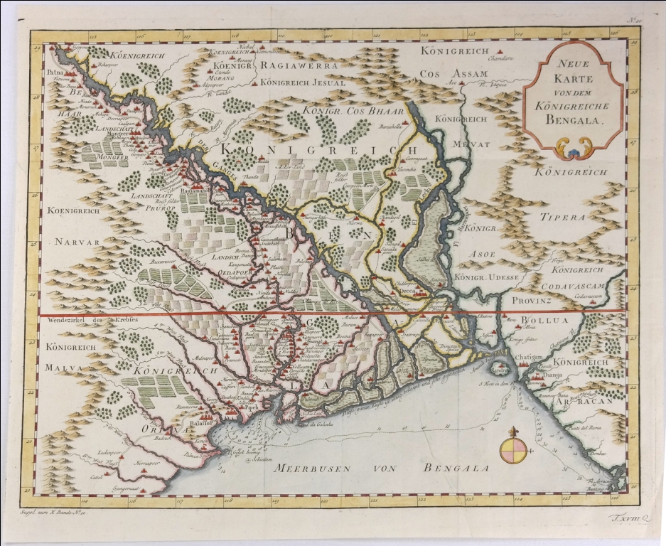 A Jacques Bellin map of the Myanmar region, featuring the Bay of Bengal, 1767. Image courtesy: Anubhav Nath A Jacques Bellin map of the Myanmar region, featuring the Bay of Bengal, 1767. Image courtesy: Anubhav Nath