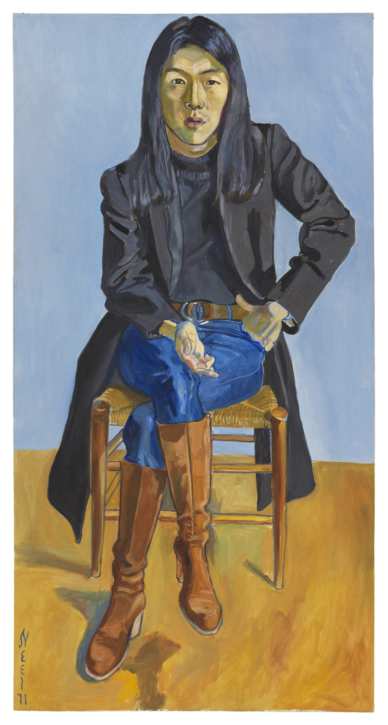 Ron Kajiwara, 1971. Oil on canvas 67 7/8 x 35 1/8 inches © The Estate of Alice Neel. Courtesy: David Zwirner, New York/London and Victoria Miro, London Ron Kajiwara, 1971. Oil on canvas 67 7/8 x 35 1/8 inches © The Estate of Alice Neel. Courtesy: David Zwirner, New York/London and Victoria Miro, London