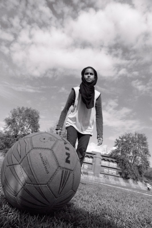 A member of Afshan Ashiq's football team. A member of Afshan Ashiq's football team.