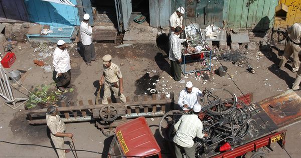 Malegaon blast scene | Image credit: Reuters Malegaon blast scene | Image credit: Reuters