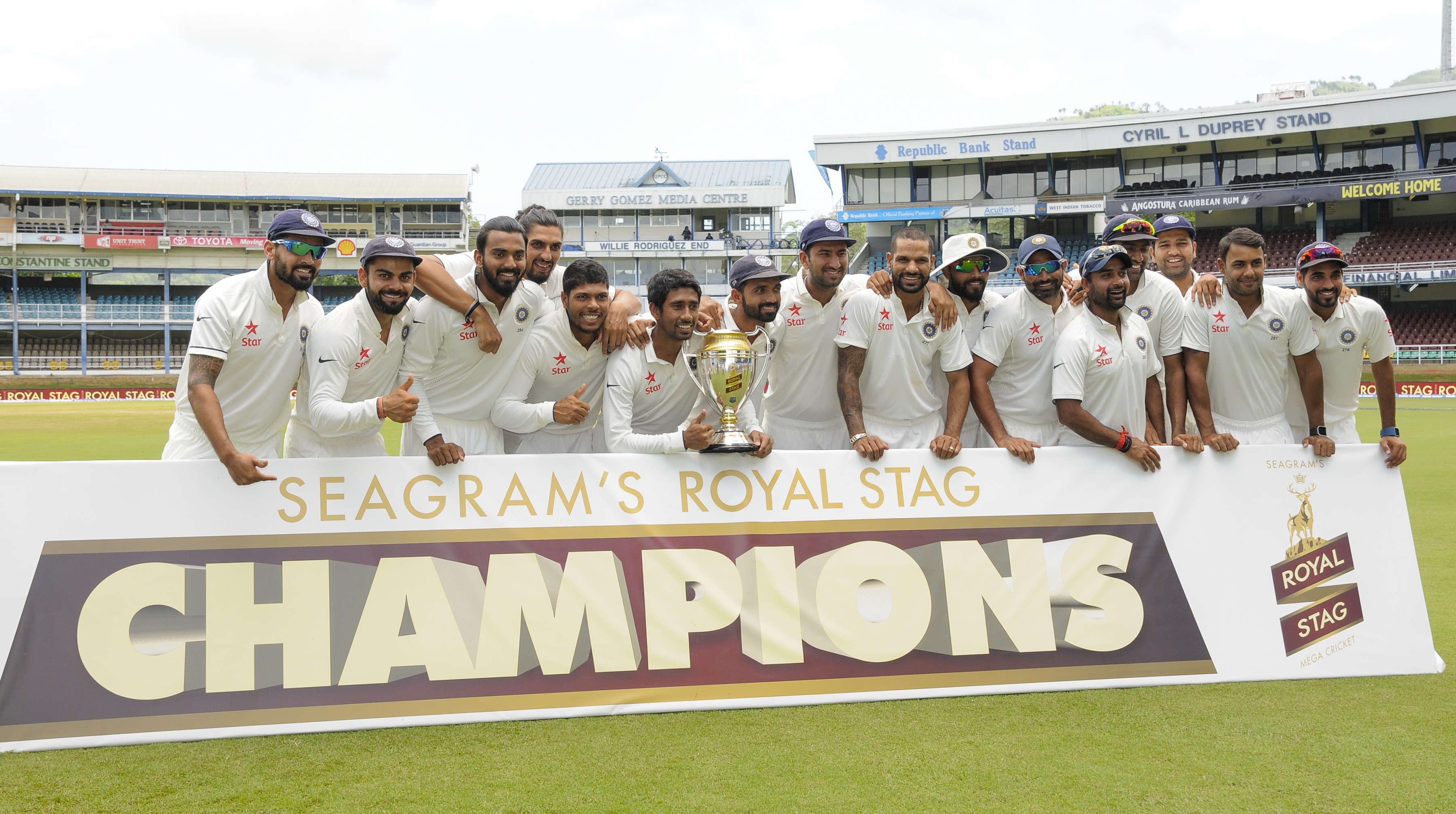 In the Caribbean, India tasted their first overseas Test series win since 2011 (Image credit: AFP) In the Caribbean, India tasted their first overseas Test series win since 2011 (Image credit: AFP)