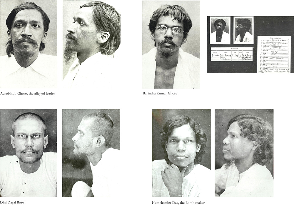 The ‘Alipore Bomb Case’, also know as the Manicktola Bomb Case, was one of the most important court trials during 1908-1909 in the history of India’s Independence movement. Here are 4/49 accused of bombing and nationalistic activities. Photographed after being arrested. Calcutta District, 1908. Images courtesy: Nehru Memorial Museum and Library, New Delhi/Photographer Unknown. The ‘Alipore Bomb Case’, also know as the Manicktola Bomb Case, was one of the most important court trials during 1908-1909 in the history of India’s Independence movement. Here are 4/49 accused of bombing and nationalistic activities. Photographed after being arrested. Calcutta District, 1908. Images courtesy: Nehru Memorial Museum and Library, New Delhi/Photographer Unknown.