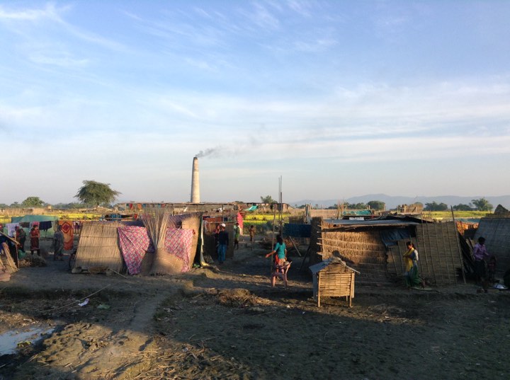 The evicted families living in makeshift houses. (Photo credit: Arunabh Saikia). The evicted families living in makeshift houses. (Photo credit: Arunabh Saikia).