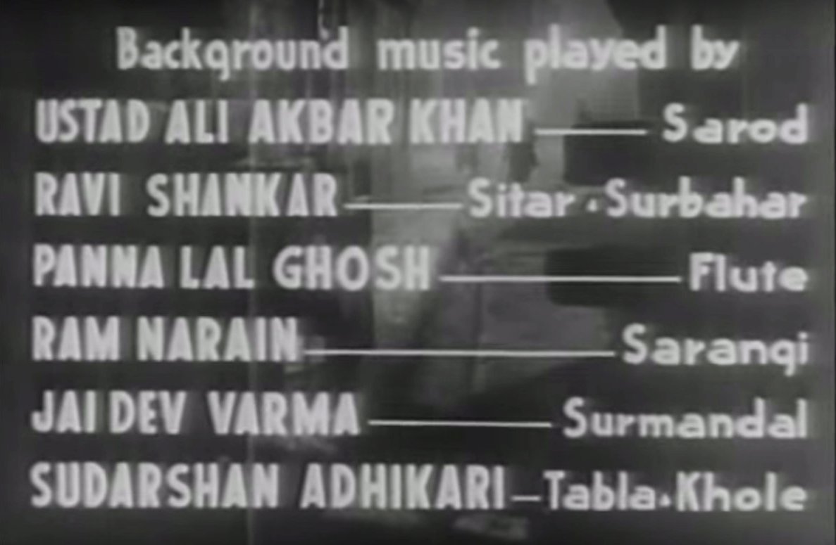 The opening credits of Aandhiyaan (1952). The opening credits of Aandhiyaan (1952).