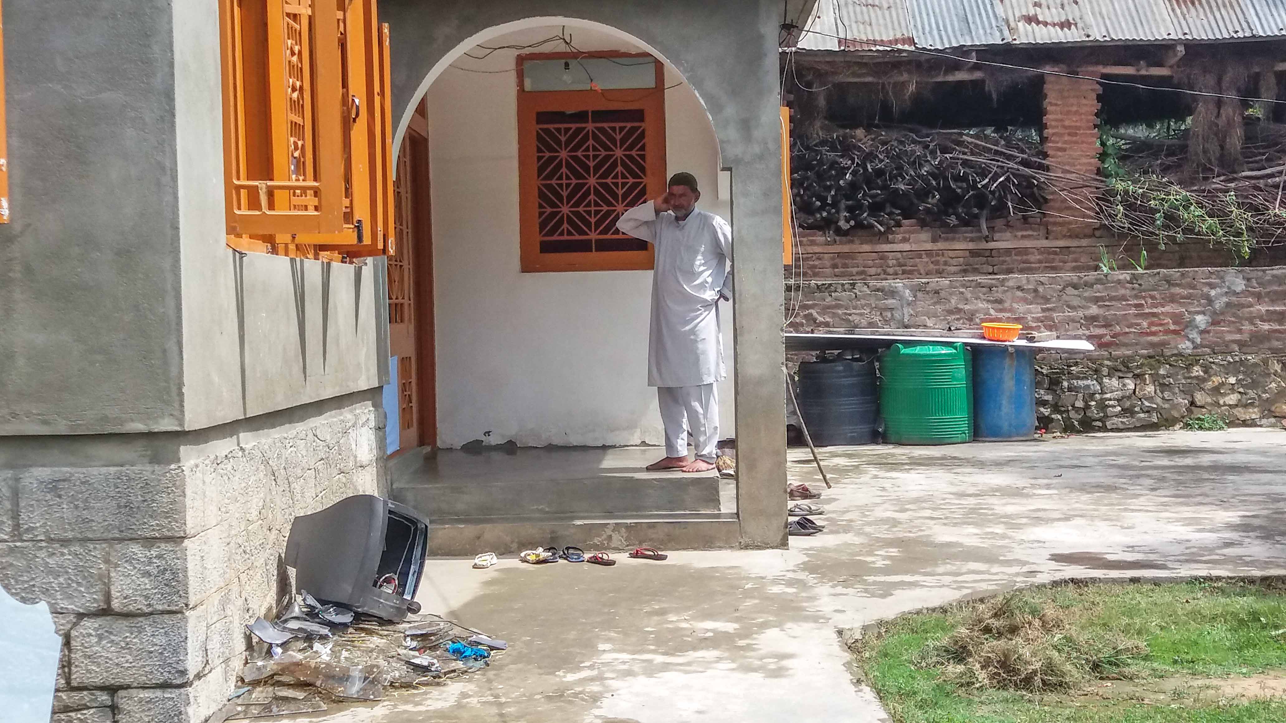 Abdul Ahad Sheikh, the sarpanch who tried to stand between local residents and the armed forces. (Photo credit: Ipsita Chakravarty). Abdul Ahad Sheikh, the sarpanch who tried to stand between local residents and the armed forces. (Photo credit: Ipsita Chakravarty).