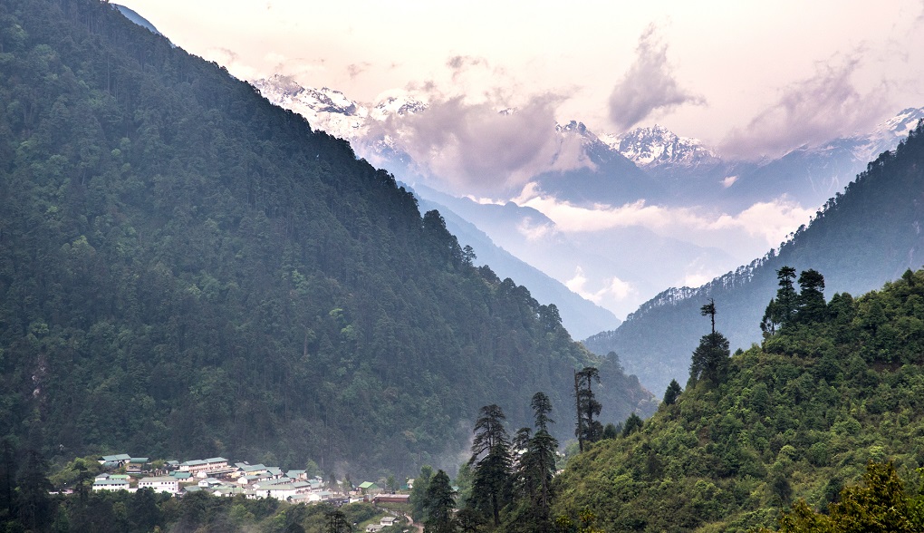 A view of the Lachen Valley