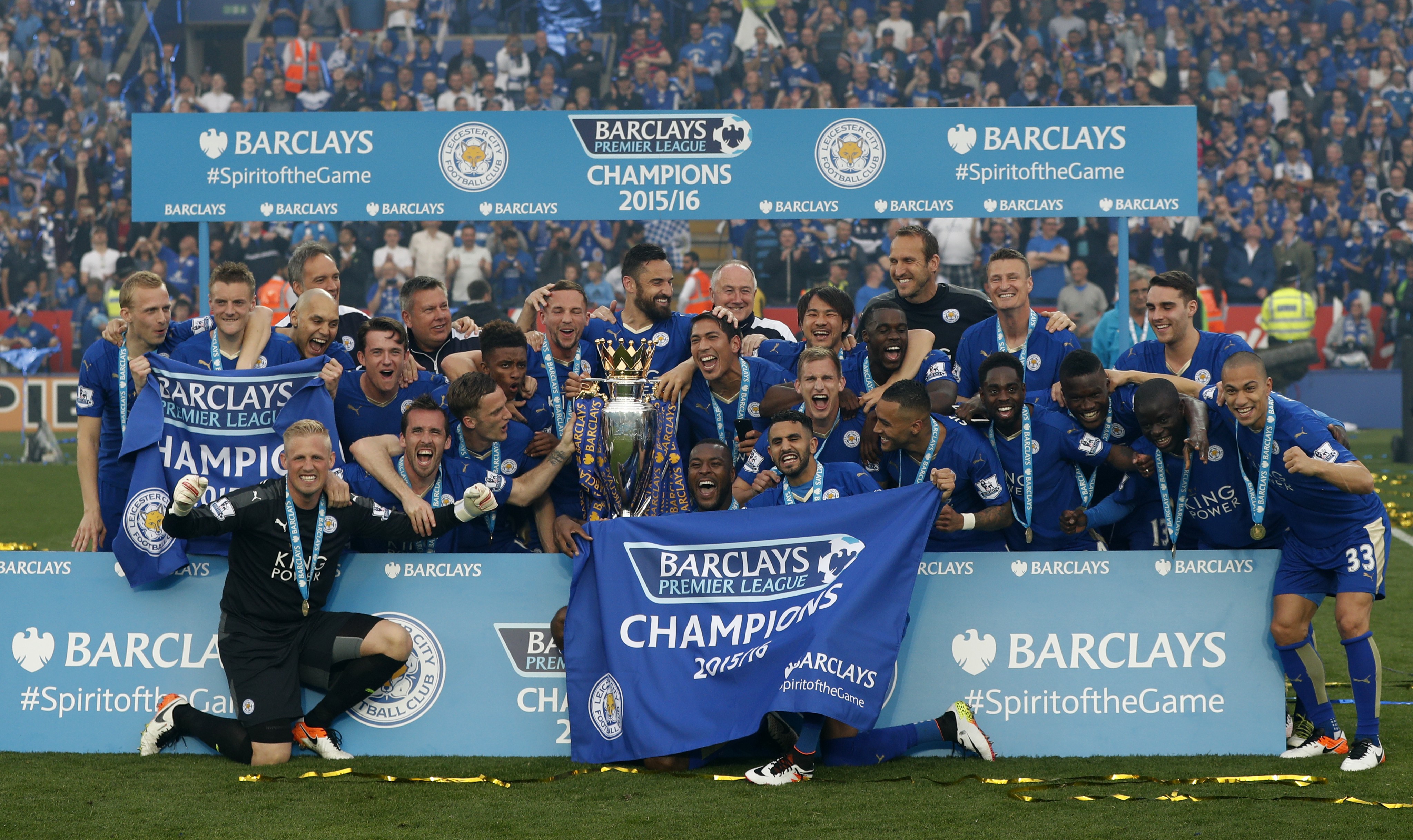 Leicester City defied all odds to win the Premier League (Image credit: AFP) Leicester City defied all odds to win the Premier League (Image credit: AFP)