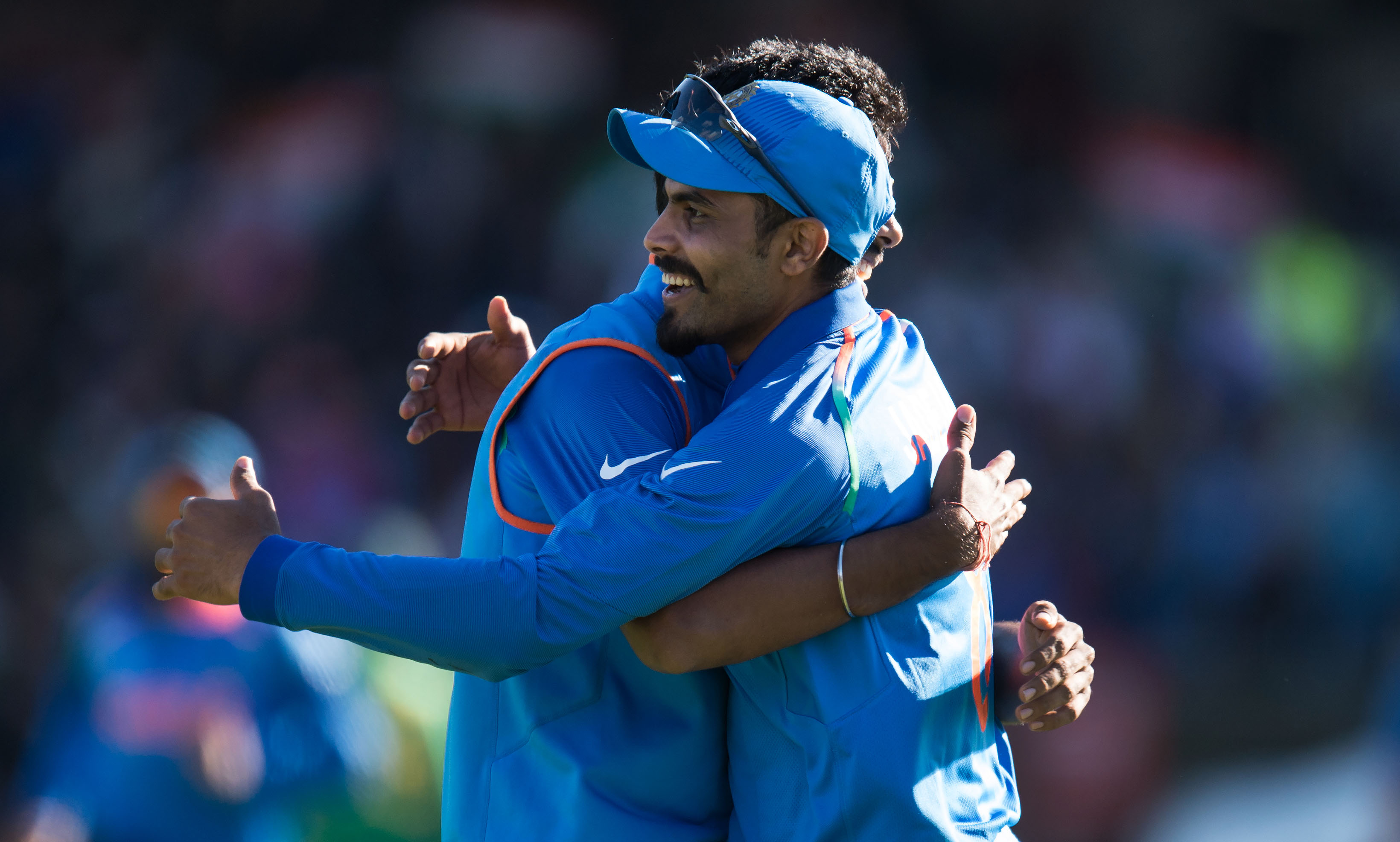 Ravindra Jadeja dismissed de Kock soon after the South African batsman completed his half-century. Photo: AFP Ravindra Jadeja dismissed de Kock soon after the South African batsman completed his half-century. Photo: AFP