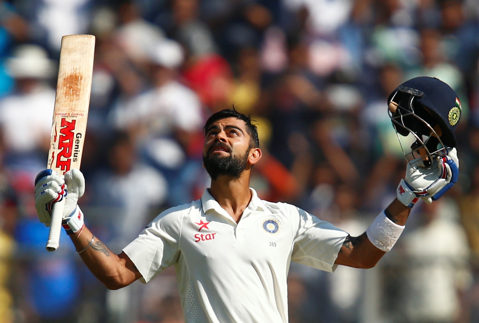 With three double hundreds and astute captaincy, Virat Kohli was India's biggest positive of 2016 (Image credit: AFP) With three double hundreds and astute captaincy, Virat Kohli was India's biggest positive of 2016 (Image credit: AFP)